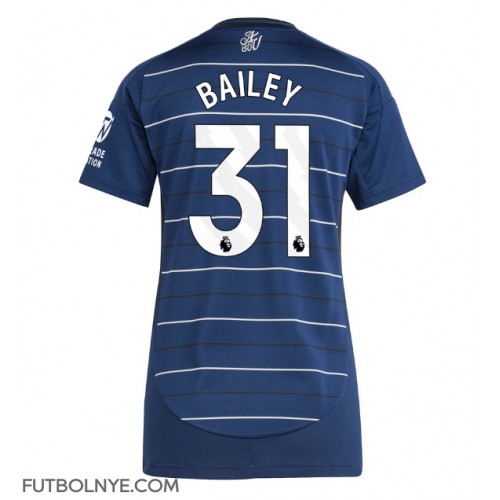 Camiseta Aston Villa Leon Bailey #31 Tercera Equipación para mujer 2024-25 manga corta